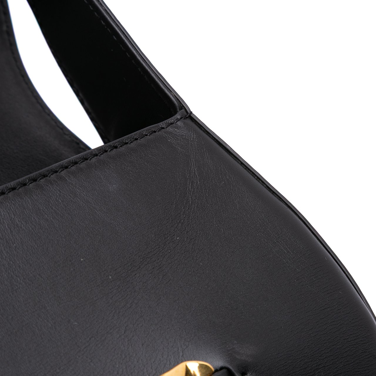 Valentino Medium Leather Vlogo Chain Shoulder Bag Zwart