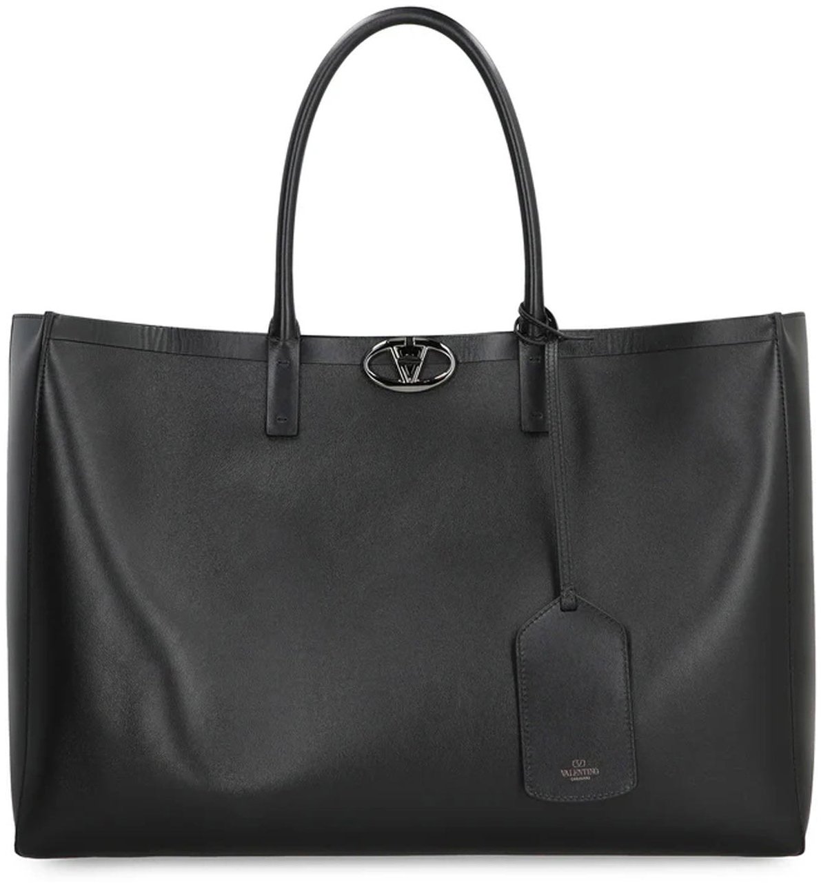 Valentino Valentino Garavani Vlogo Locker Tote Bag Zwart