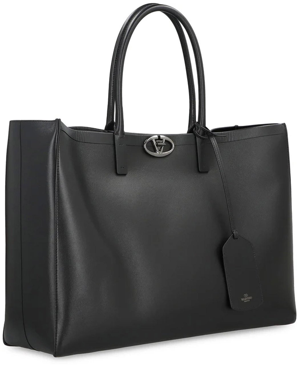 Valentino Valentino Garavani Vlogo Locker Tote Bag Zwart