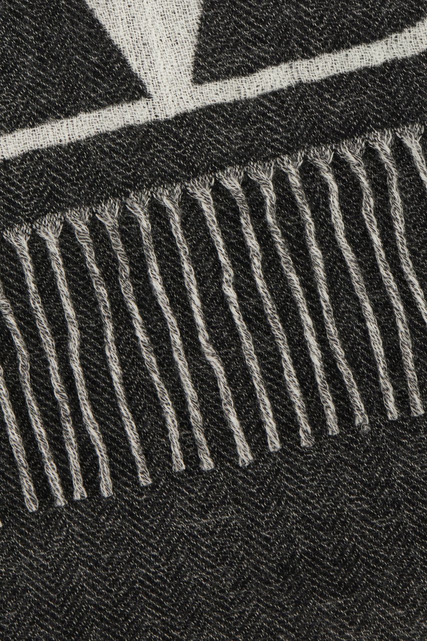 Valentino Valentino Embroidered wool blend scarf Divers
