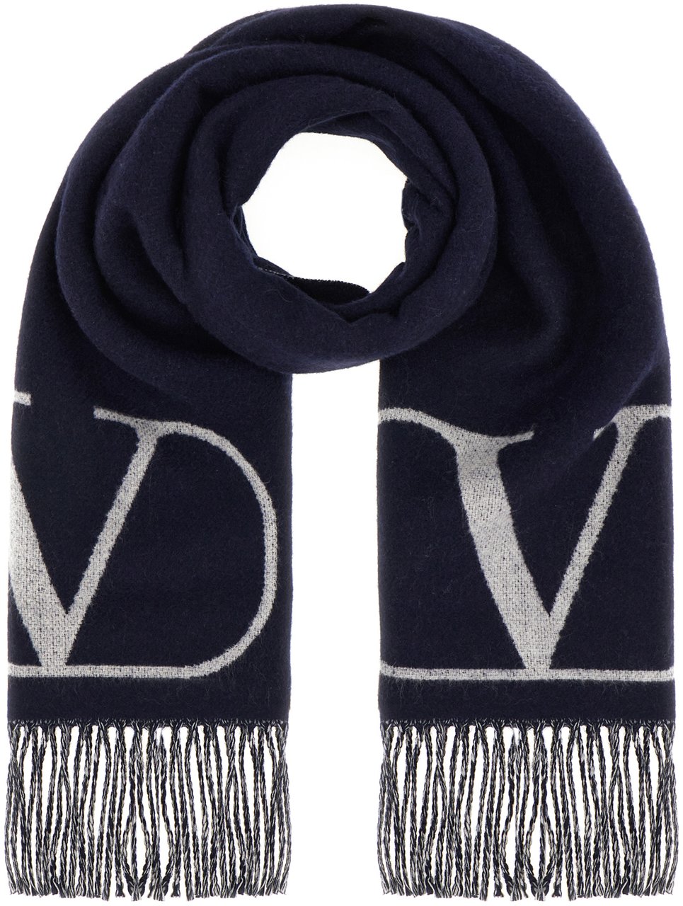 Valentino Valentino Embroidered wool blend scarf Divers