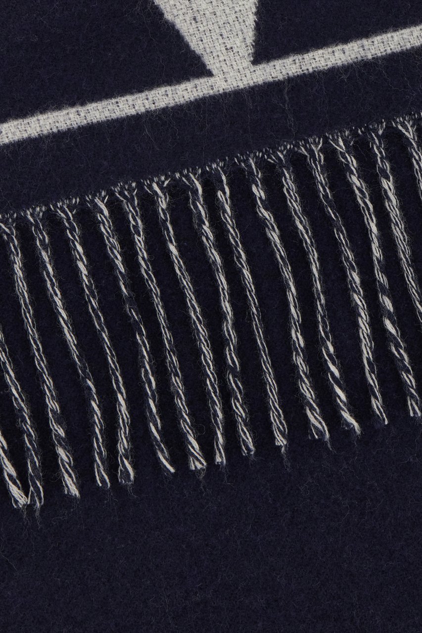 Valentino Valentino Embroidered wool blend scarf Divers