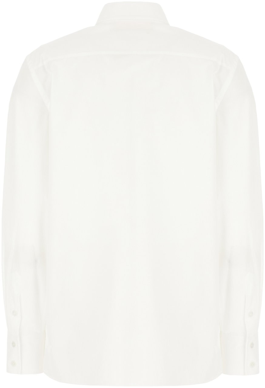 Valentino Valentino White poplin shirt Wit