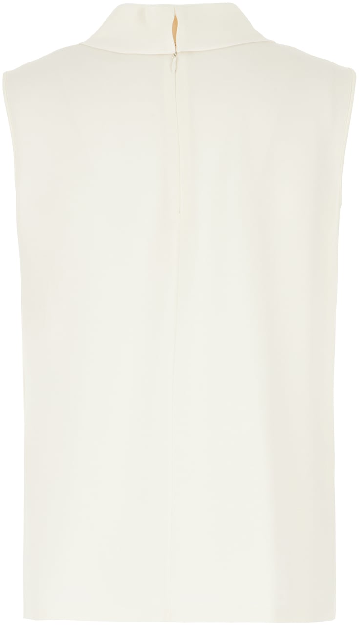 Valentino Valentino Ivory silk blouse Neutraal