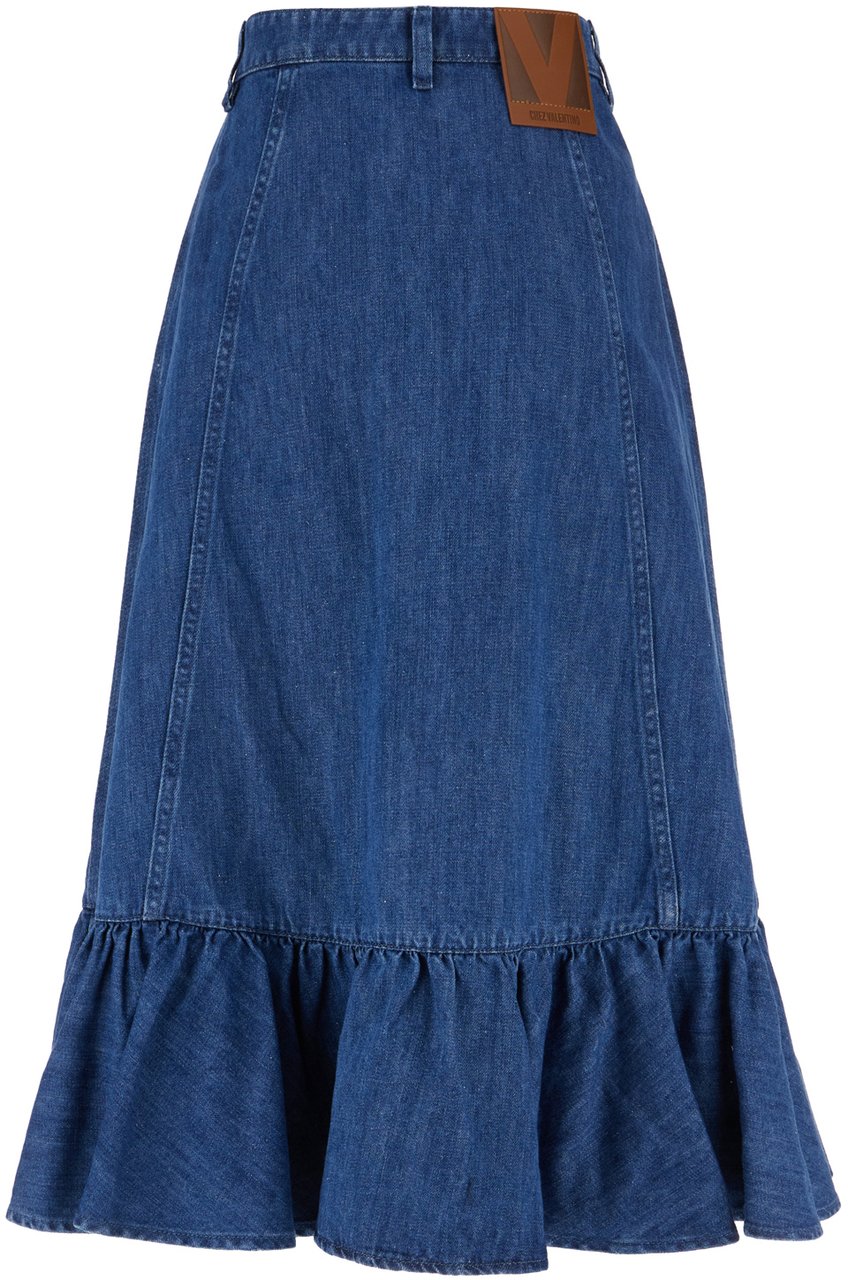 Valentino Valentino Denim skirt Blauw
