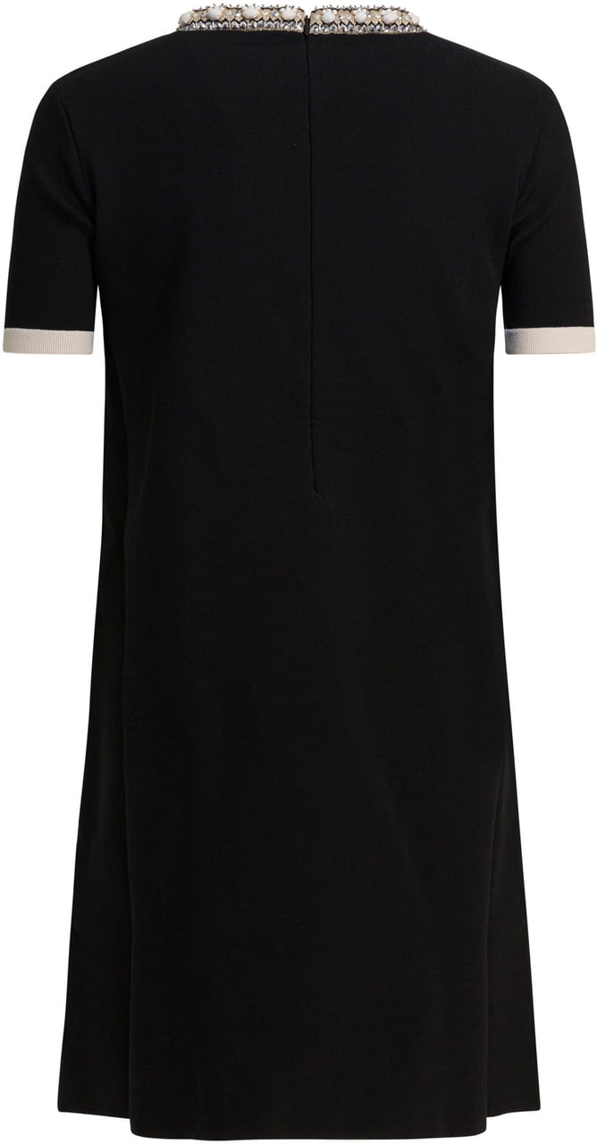 Valentino Embellished choker dress Zwart