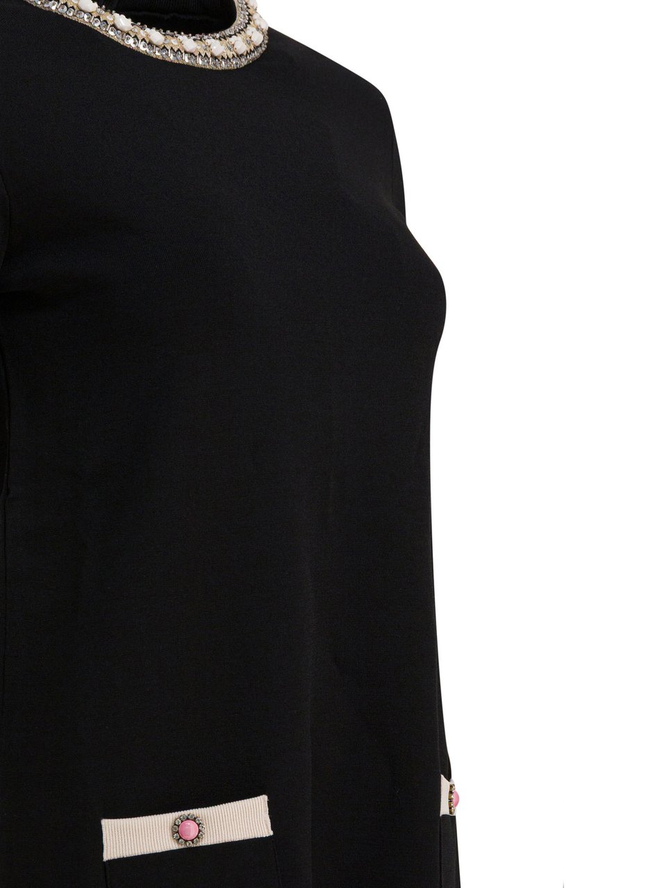 Valentino Embellished choker dress Zwart