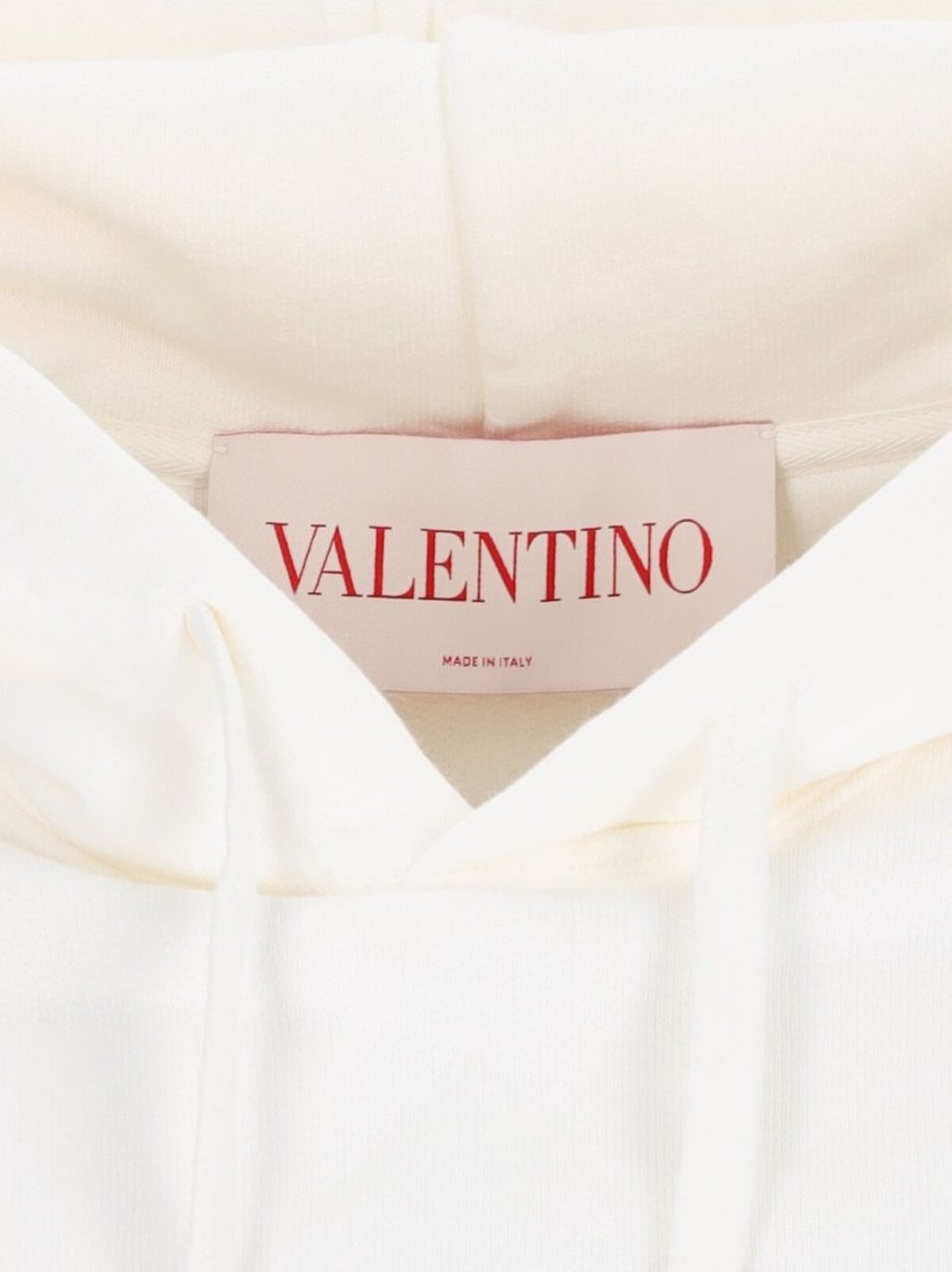Valentino Logo' Hoodie – White Wit