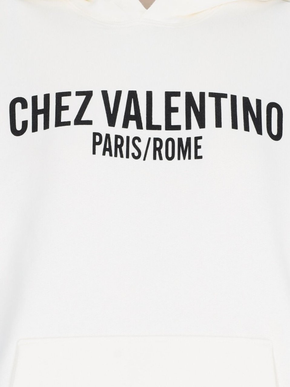 Valentino Logo' Hoodie – White Wit
