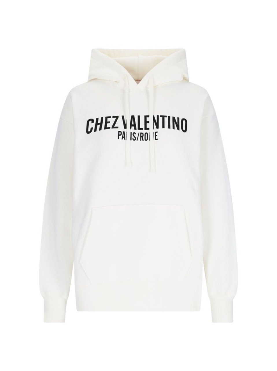 Valentino Logo' Hoodie – White Wit