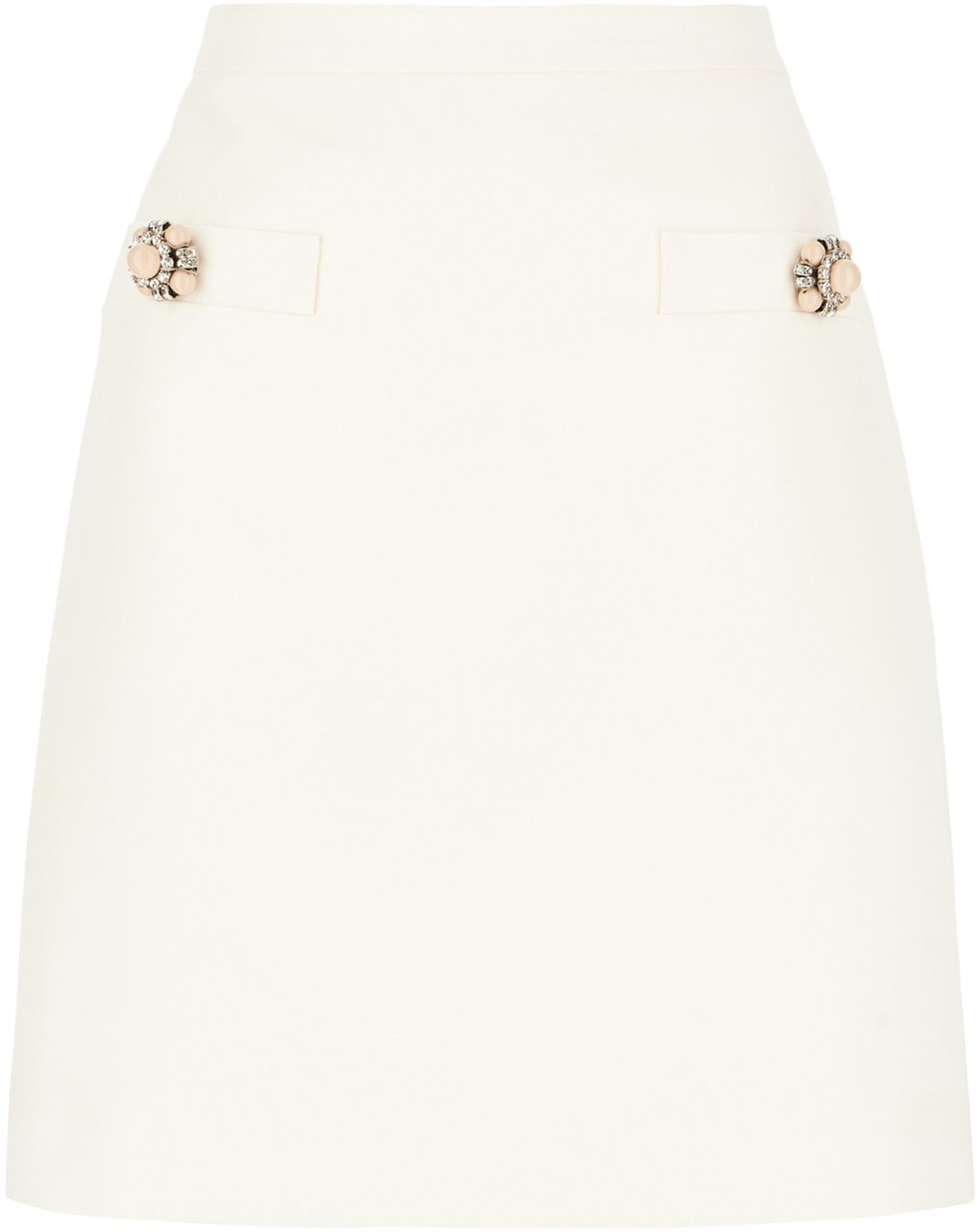 Valentino Valentino Ivory wool blend mini skirt Neutraal