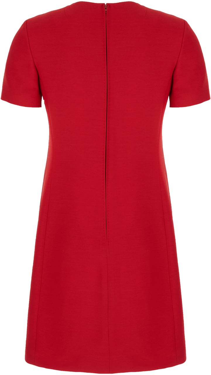 Valentino Valentino Red wool blend mini dress Rood