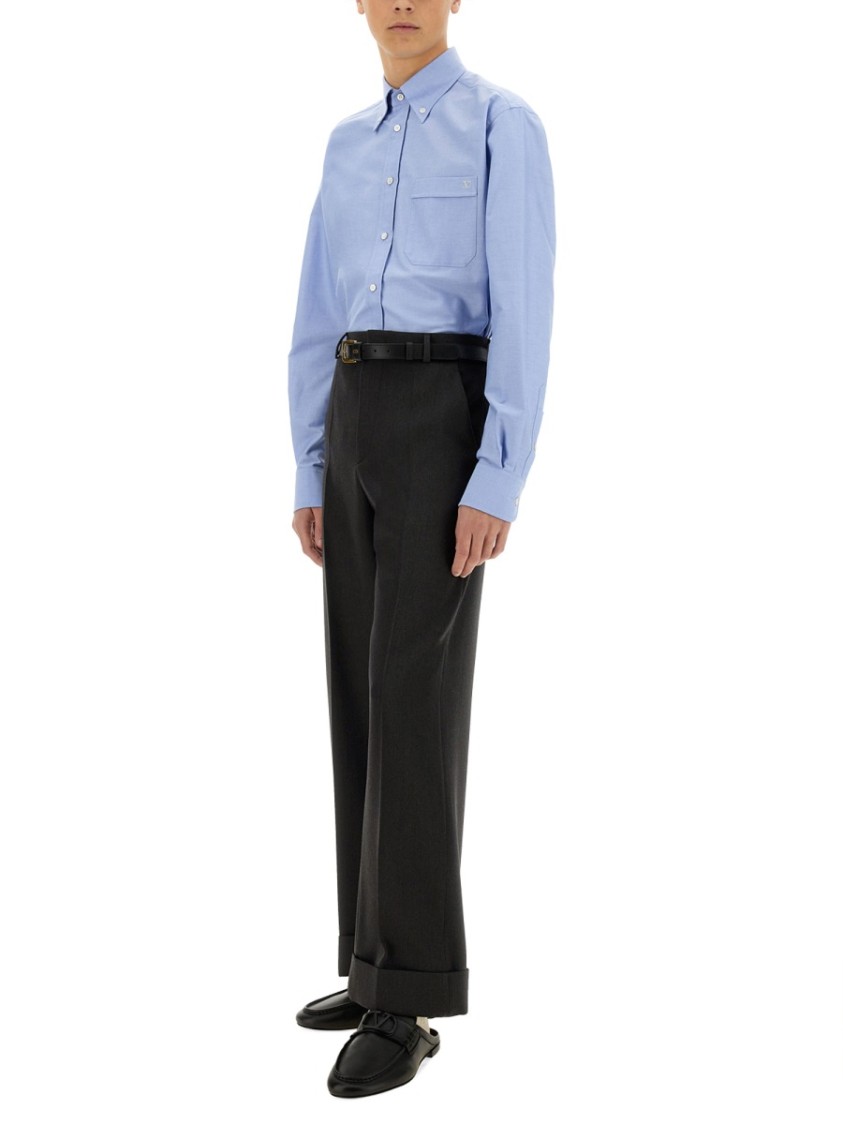 Valentino "Vlogo Signature" Shirt Blauw