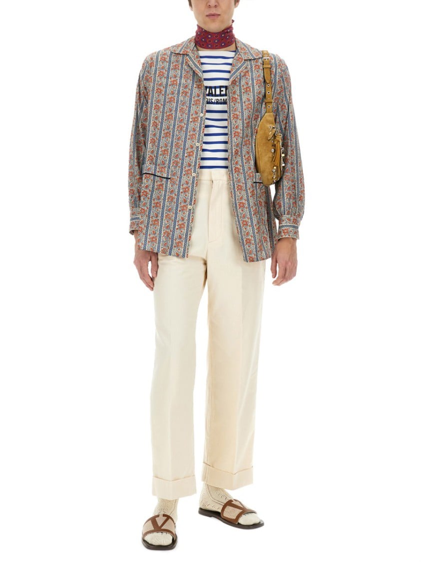 Valentino Pajama Shirt With "Voyage Imaginaire" Print Divers