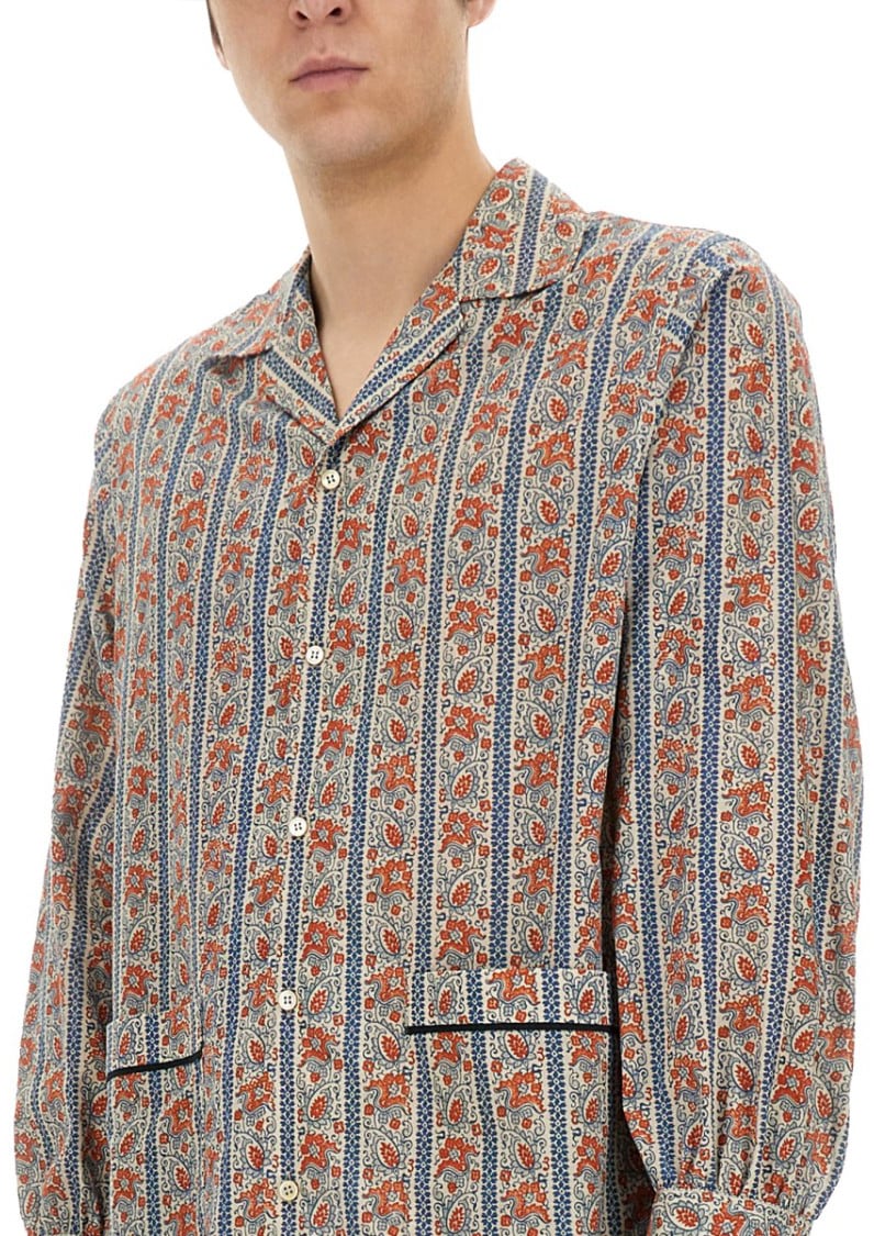 Valentino Pajama Shirt With "Voyage Imaginaire" Print Divers