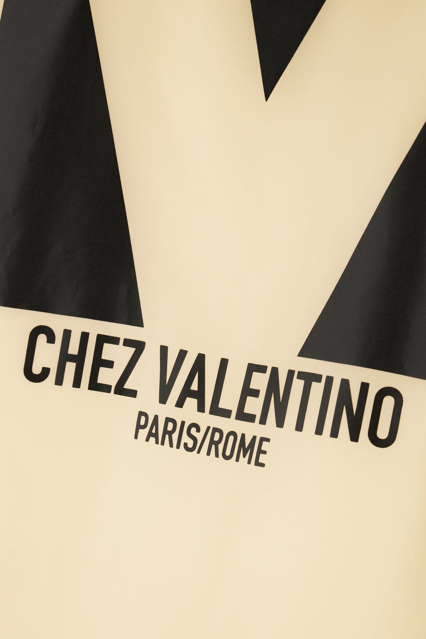 Valentino Valentino Cream nylon jacket Geel