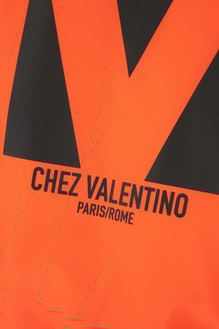 Valentino Valentino Fluo orange nylon padded bomber jacket Divers