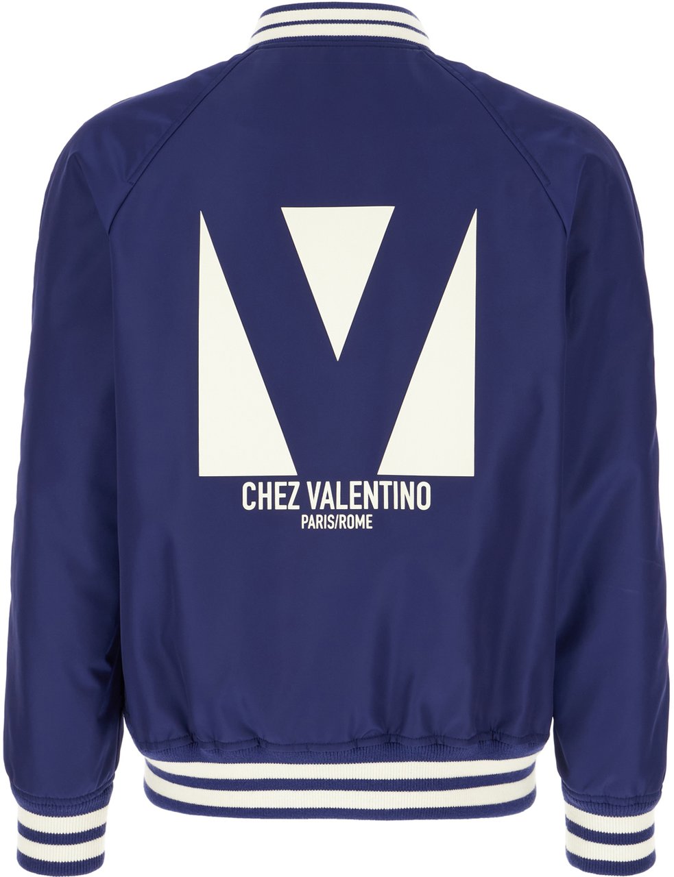 Valentino Valentino Blue nylon bomber Blauw