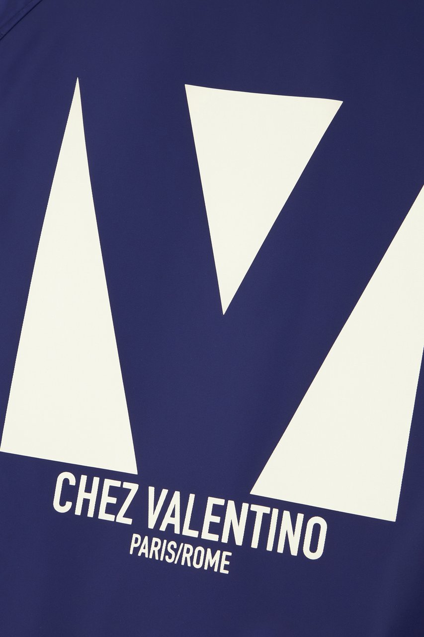 Valentino Valentino Blue nylon bomber Blauw