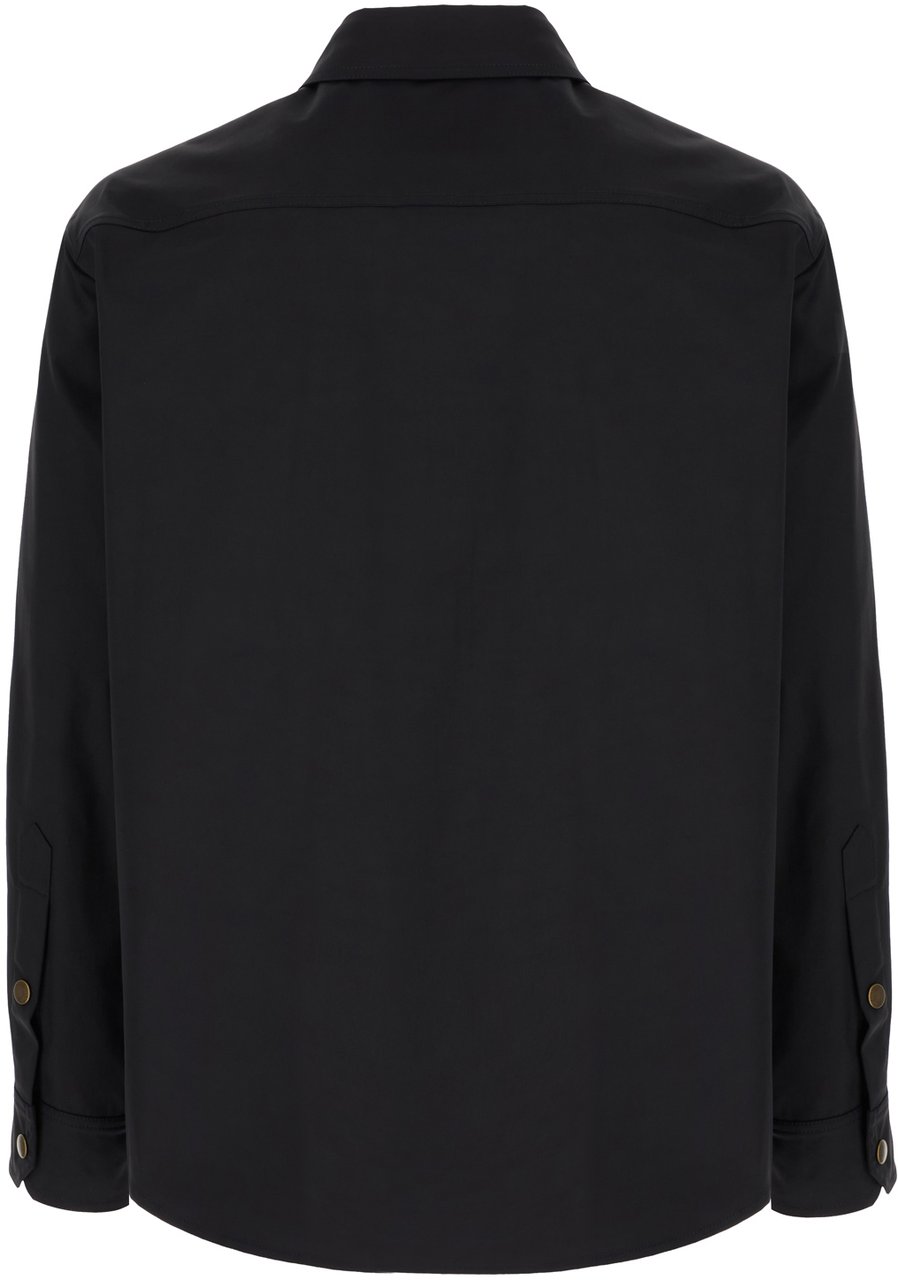 Valentino Valentino Black fabric shirt Zwart