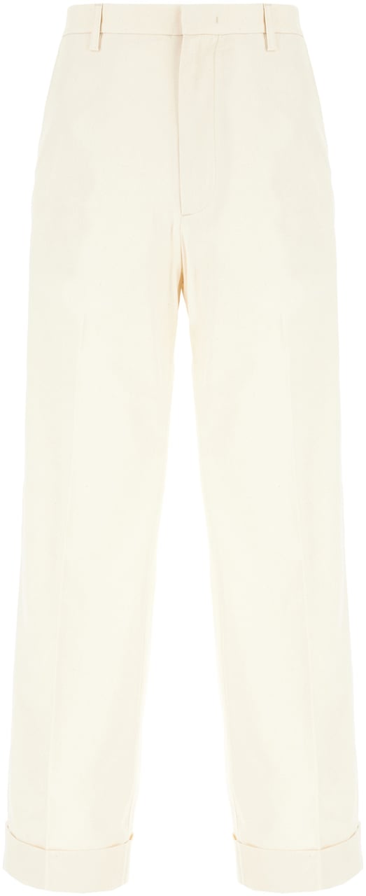 Valentino Valentino Sand cotton pants Neutraal