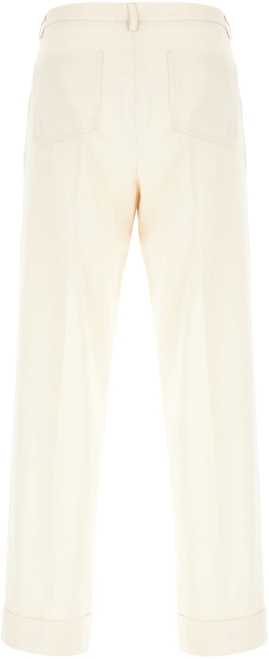 Valentino Valentino Sand cotton pants Neutraal