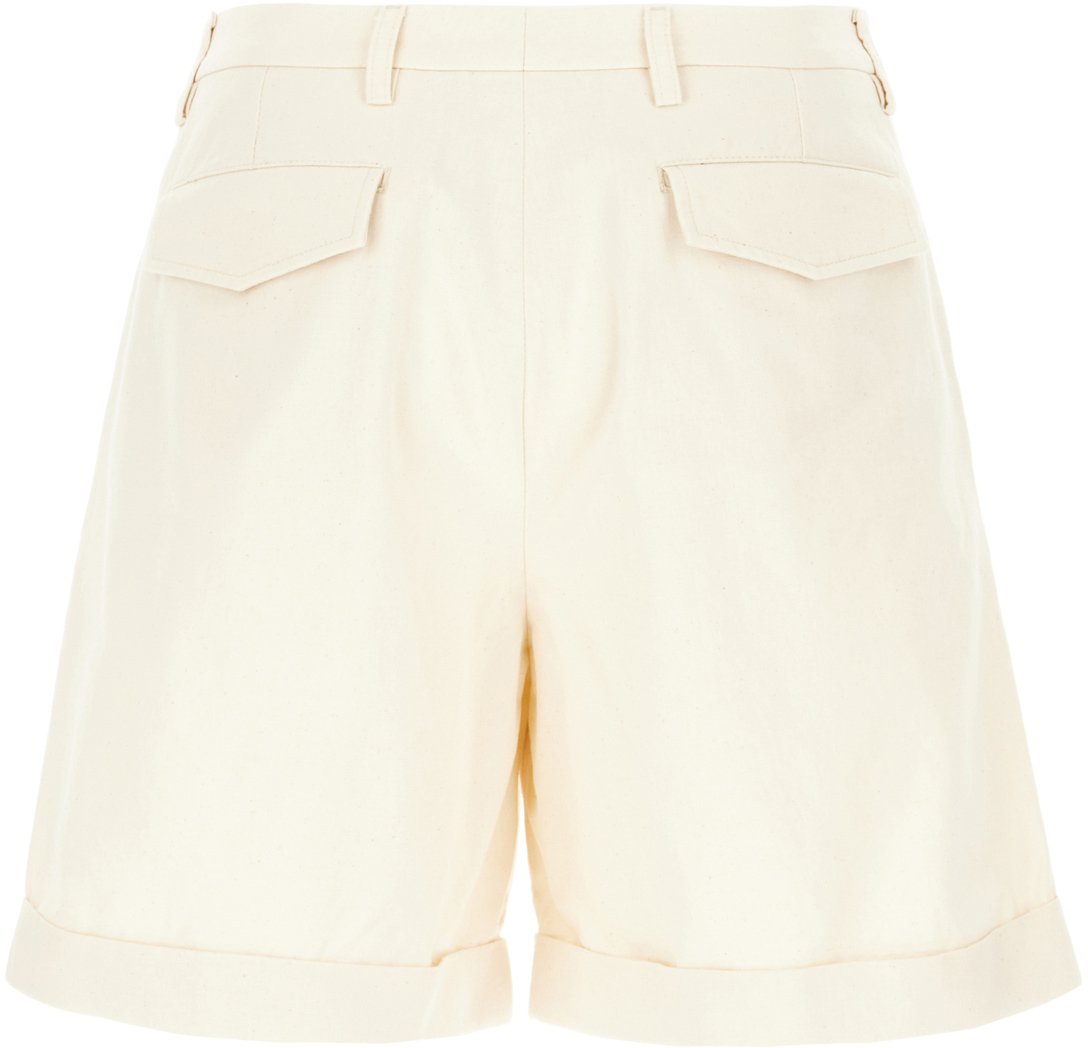 Valentino Valentino Sand cotton bermuda shorts Neutraal