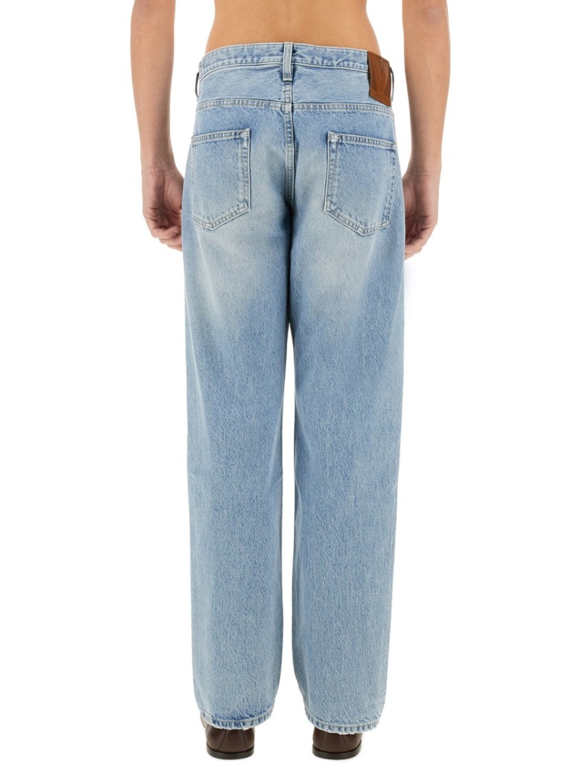 Valentino Regular Fit Denim Pants With Vintage Appeal Blauw