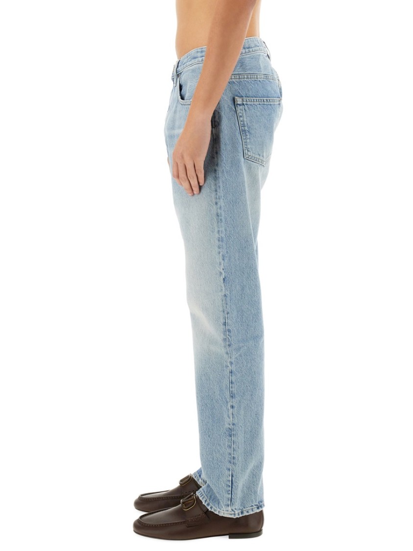 Valentino Regular Fit Denim Pants With Vintage Appeal Blauw