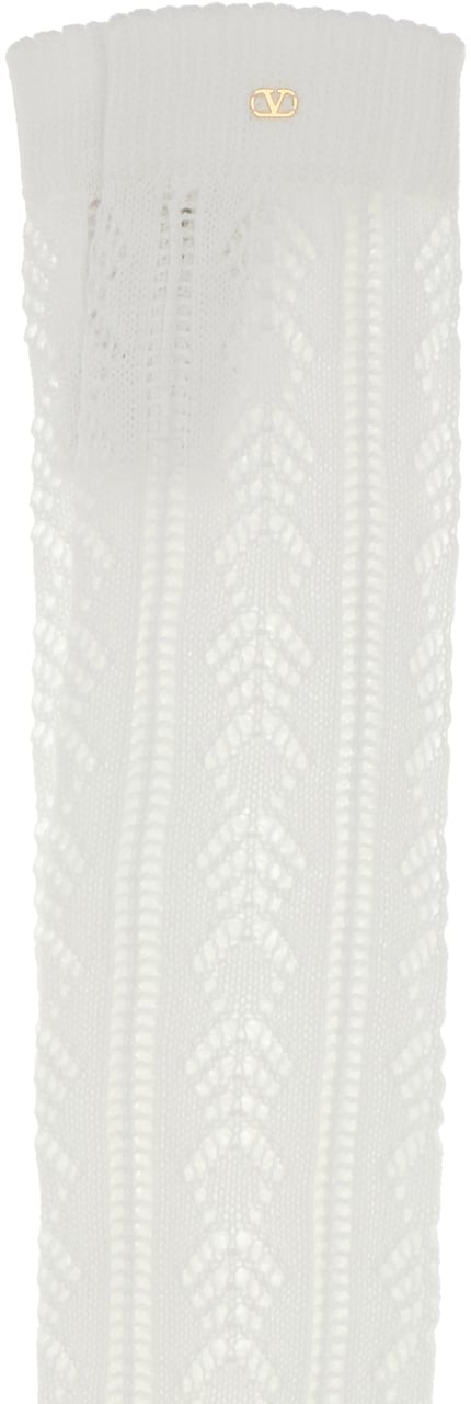 Valentino Valentino White cotton socks Wit