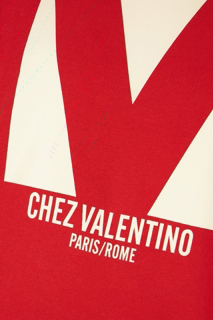 Valentino Valentino Red cotton sweatshirt Rood