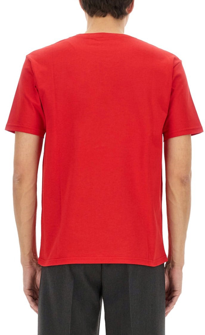Valentino Cotton T-Shirt With Print Rood