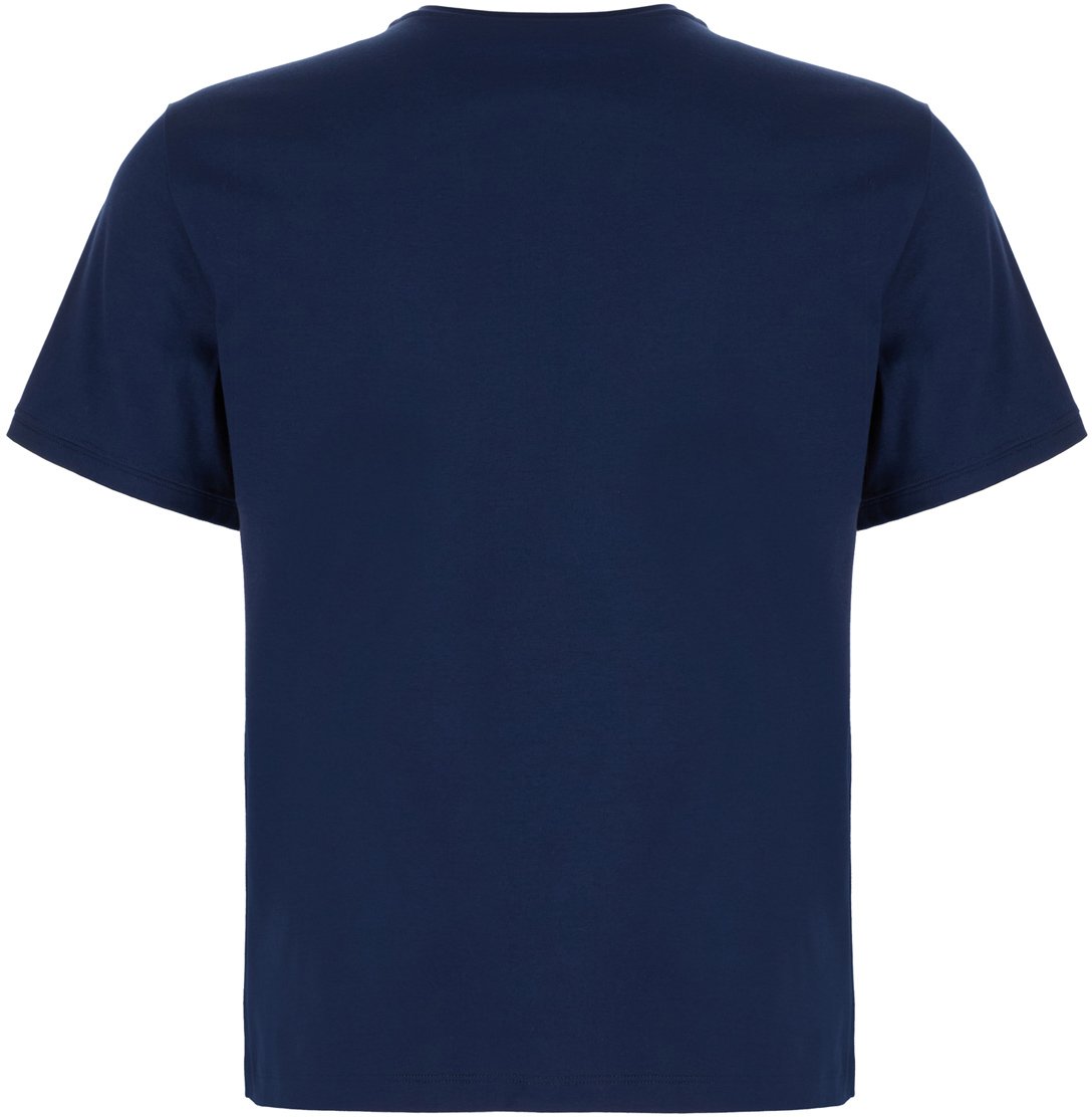Valentino Valentino Navy blue cotton t-shirt Blauw