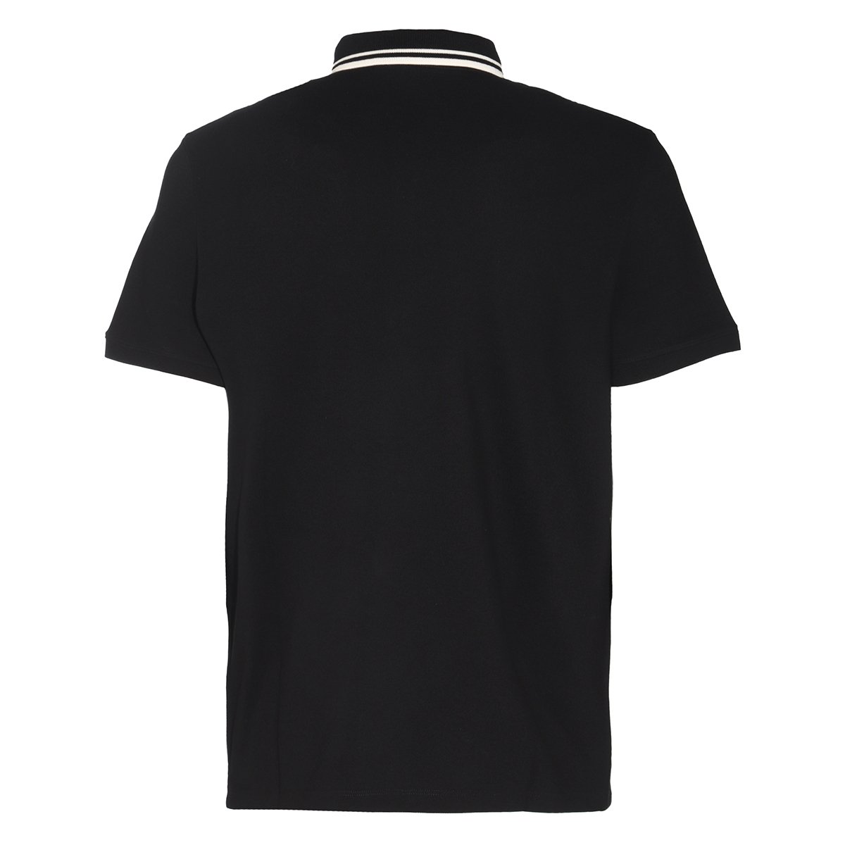 Valentino Black Cotton Logo Polo Shirt Zwart