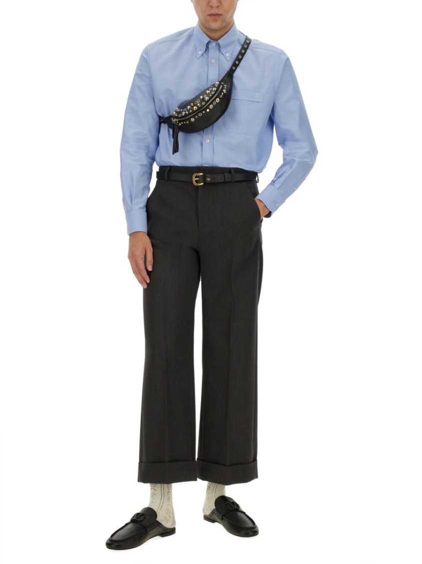 Valentino Grain De Poudre Pants Zwart