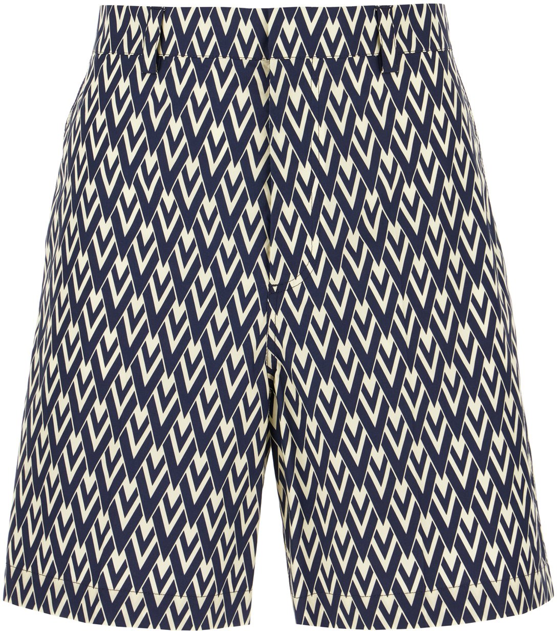 Valentino Valentino Printed cotton bermuda shorts Divers