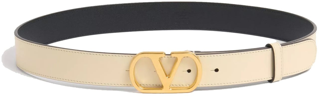 Valentino Valentino Garavani VLogo Signature reversible Belt Wit