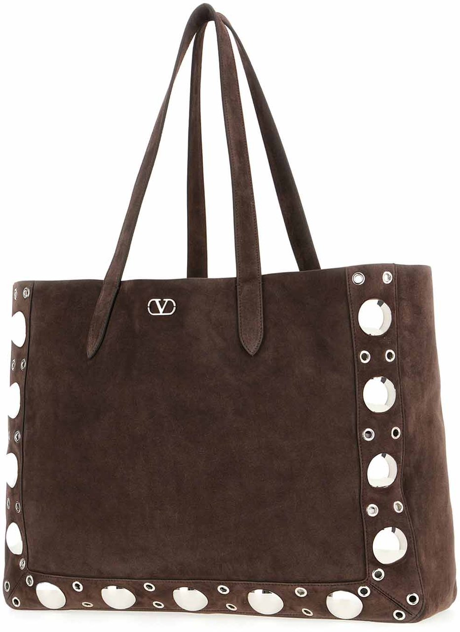 Valentino Valentino Brown suede shopping bag Bruin