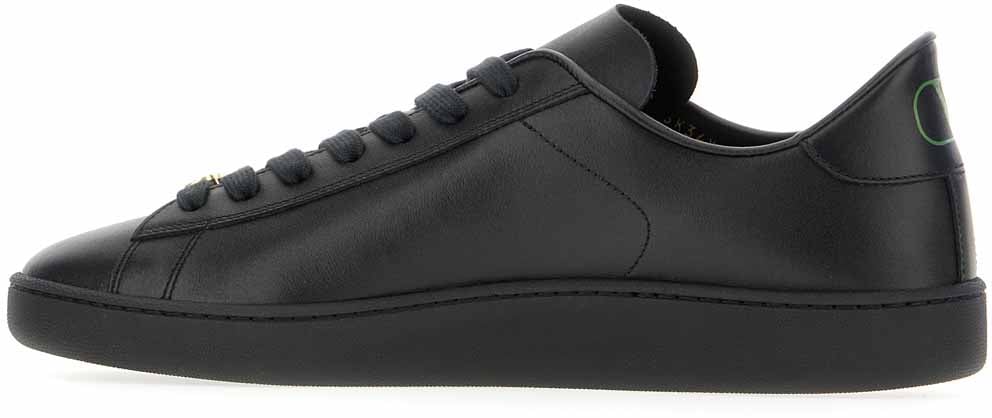 Valentino Valentino Black leather sneakers Zwart