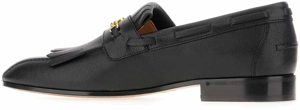 Valentino Valentino Black leather loafers Zwart