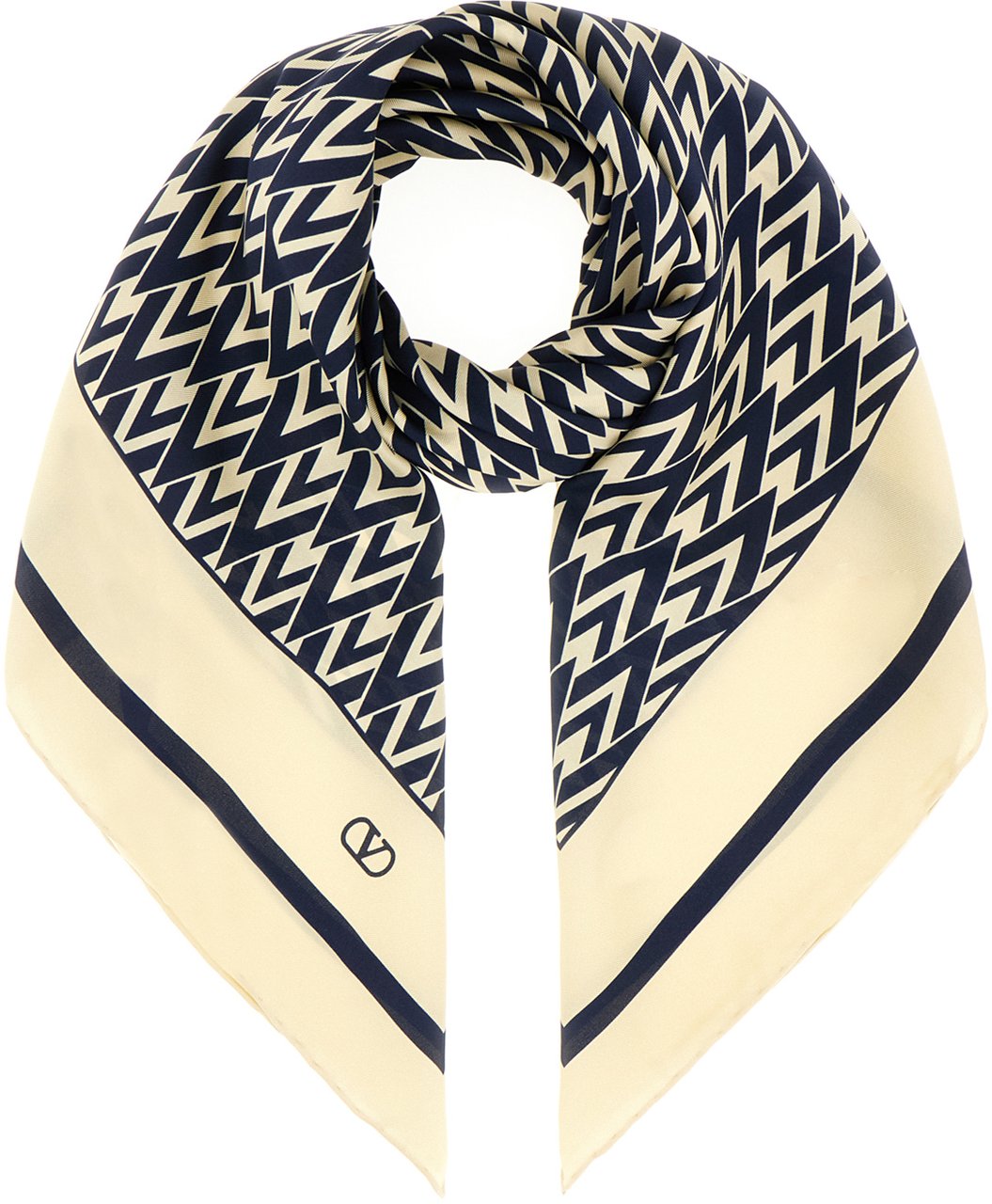 Valentino Valentino Printed silk foulard Divers