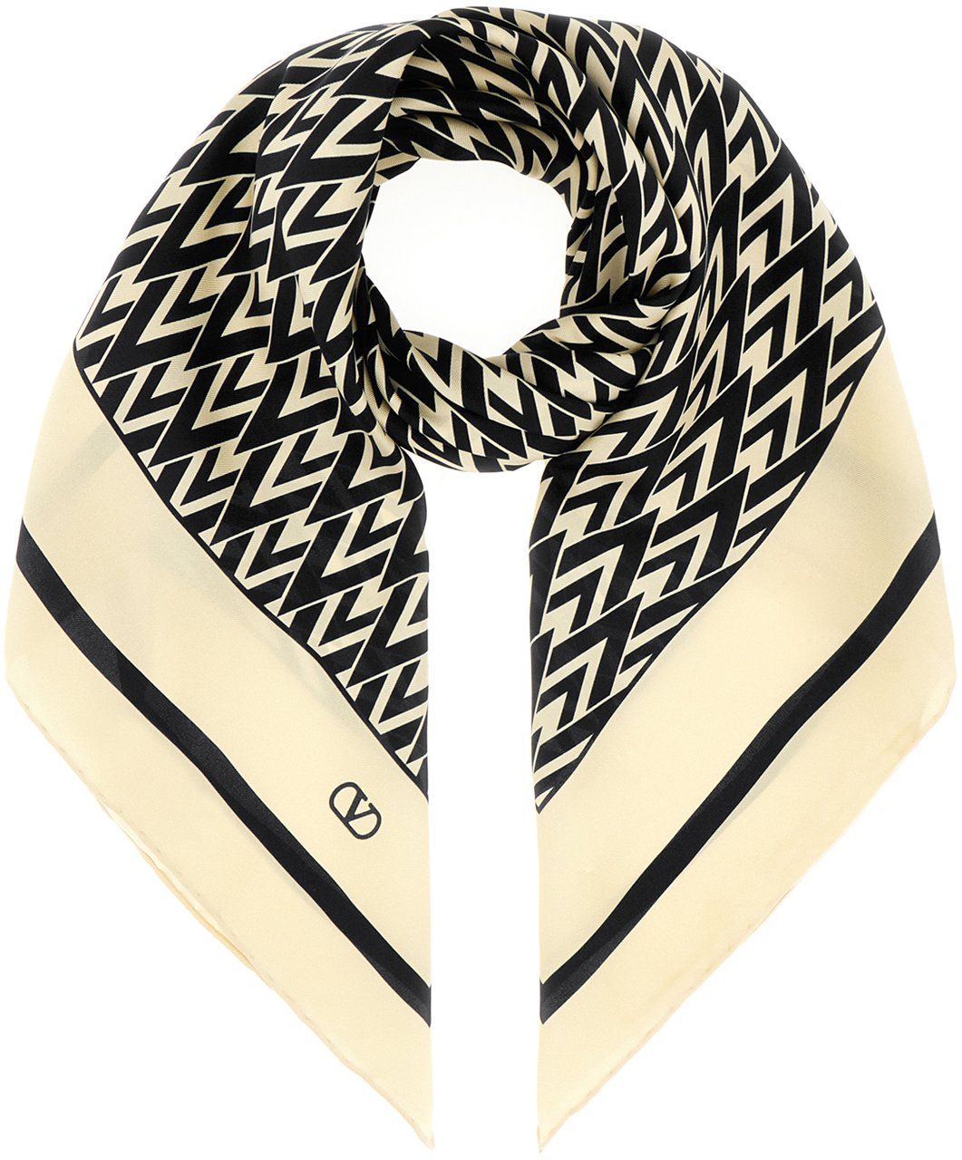 Valentino Valentino Printed silk foulard Divers