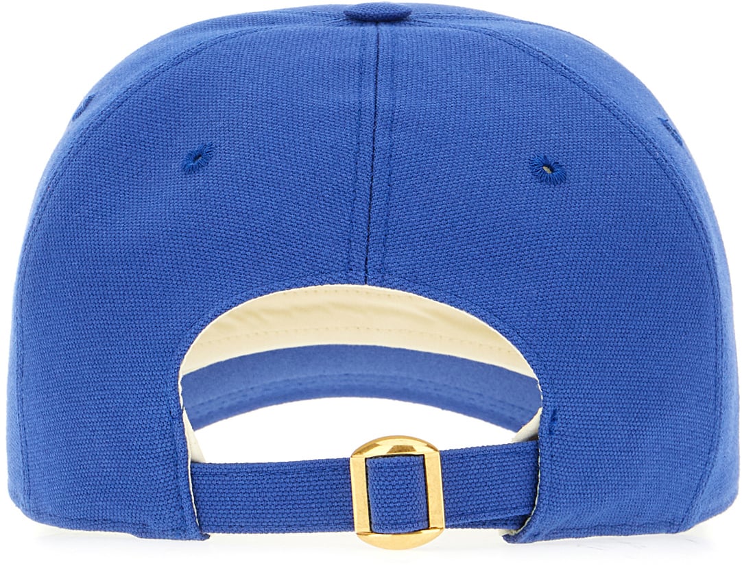 Valentino Valentino Electric blue cotton baseball cap Blauw