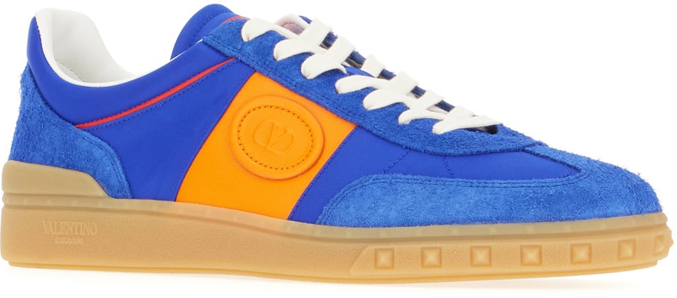 Valentino Valentino Multicolor split leather and leather Upvillage sneakers Divers