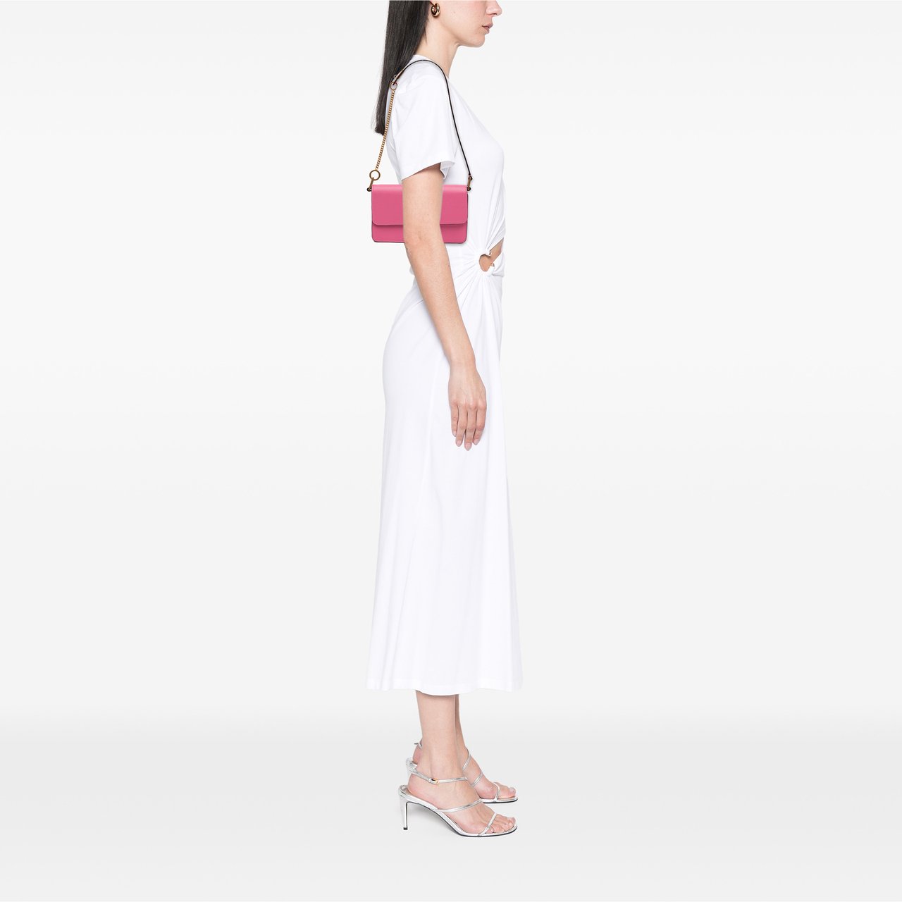 Valentino Leather VLogo Convertible Bag Roze