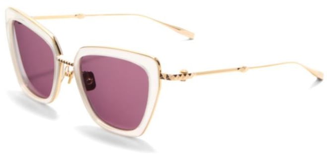 Valentino V - Daydream Ii Translucent White Cat-Eye Sunglasses Roze