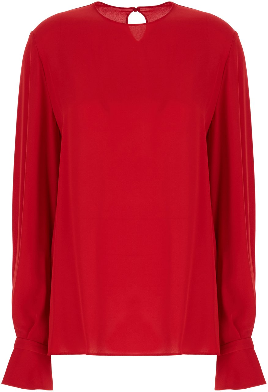 Valentino Valentino Red silk blouse Rood