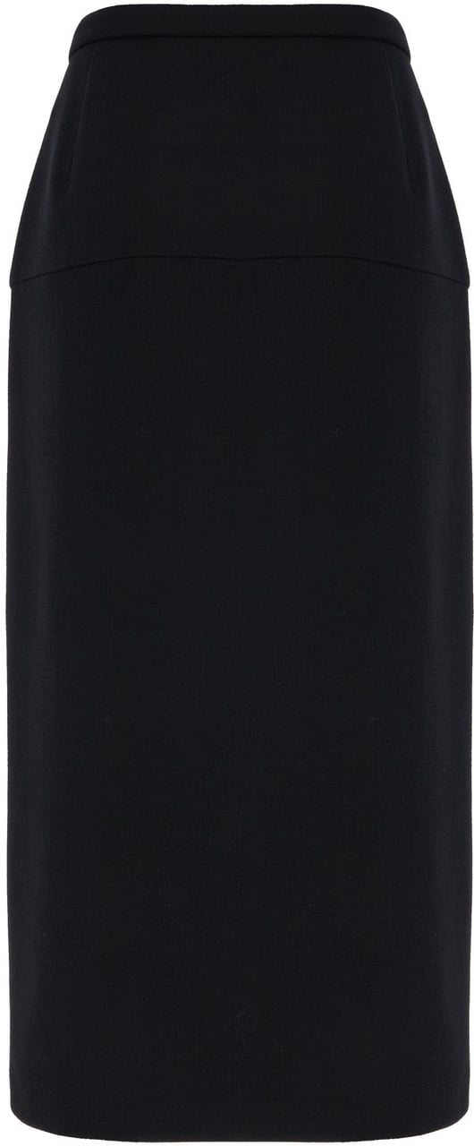 Valentino Valentino Black wool skirt Zwart