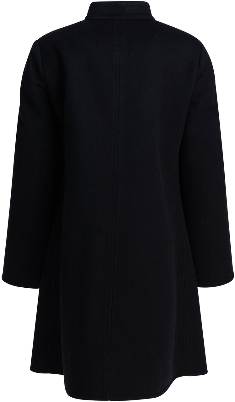 Valentino Wool and cashmere coat Zwart