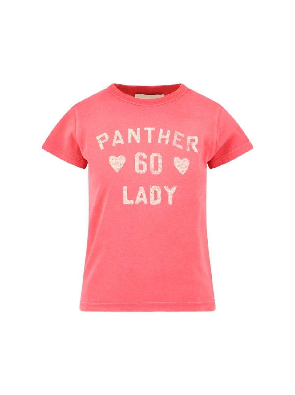 Valentino Distressed Print Pink Cotton T-Shirt Roze